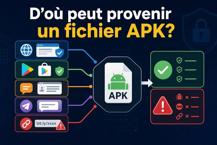 D’où peut provenir un fichier APK?