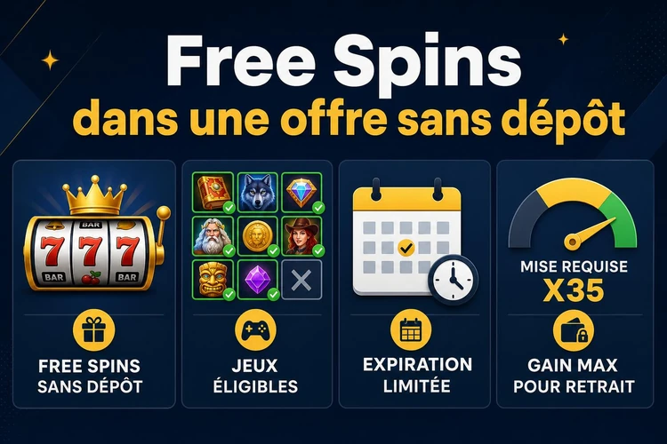 Crownplay Free Spins et Free Spin dans une offre sans dépôt
