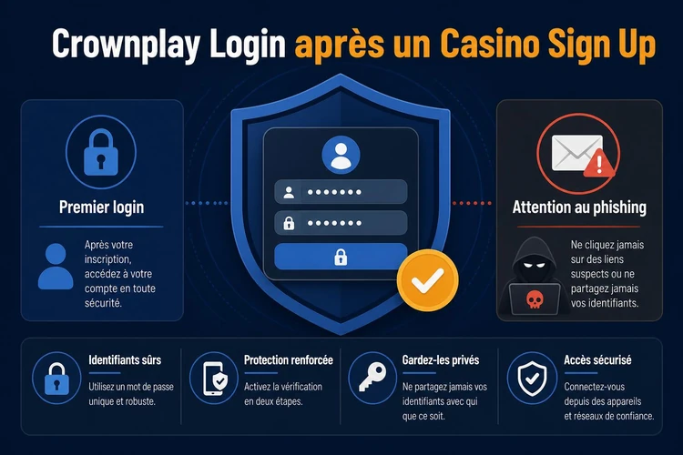 Crownplay Login après un Casino Sign Up